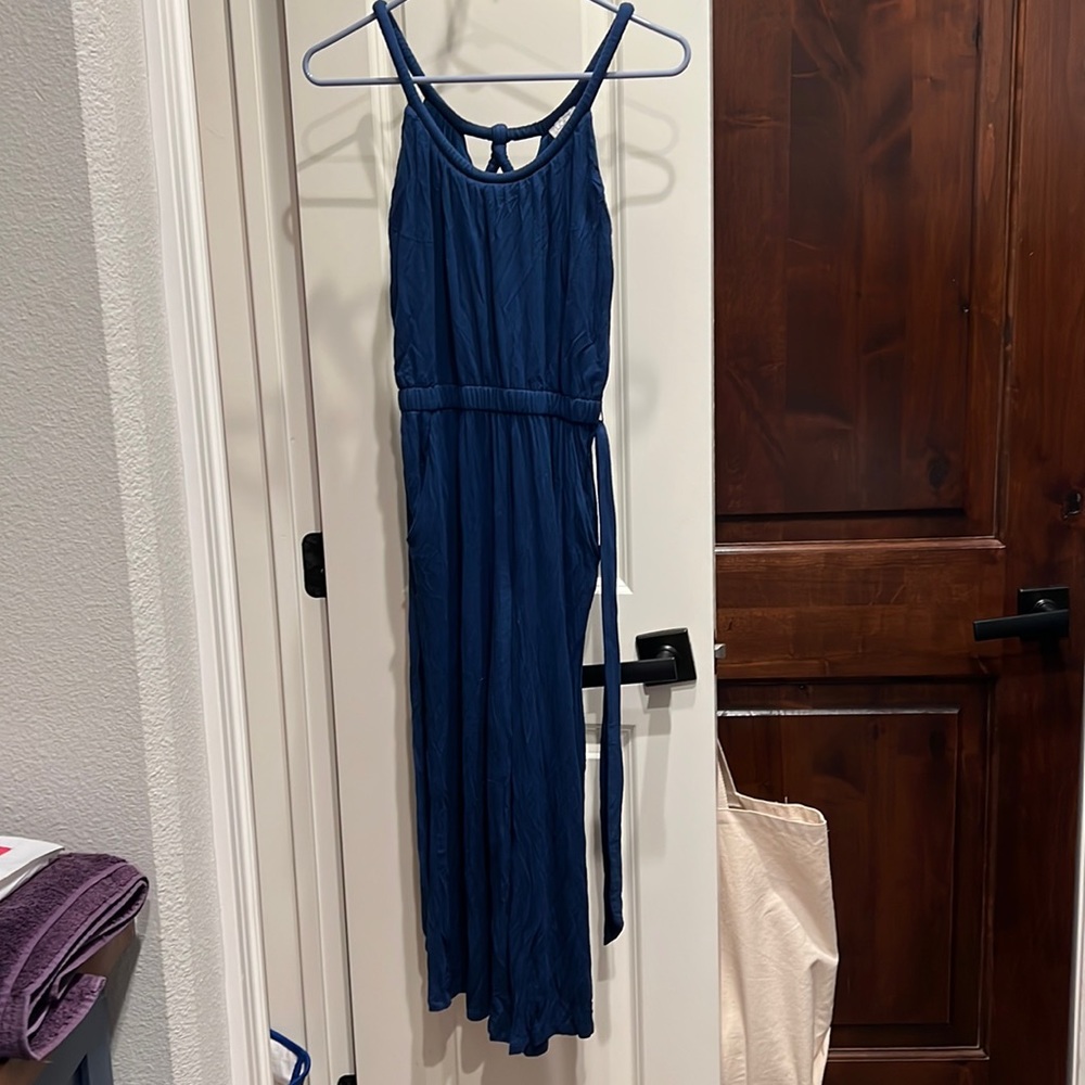 Loft navy jumpsuit